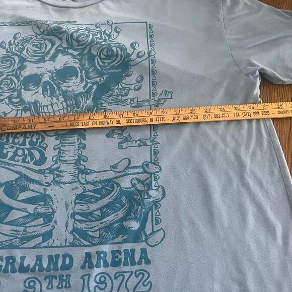 Grateful Dead Bertha Winter Land Arena '72 Mens Medium Folk Rock Blue Tee-XL - Picture 4 of 7